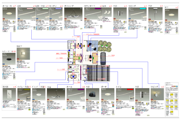 5 照明計画 ラグジーホーム ハナコハウス 北九州で低価格高品質の注文住宅を建てるなら